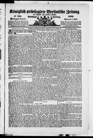 Königlich privilegirte Berlinische Zeitung von Staats- und gelehrten Sachen on Apr 8, 1898
