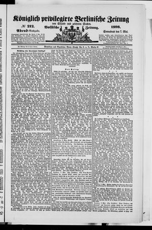Königlich privilegirte Berlinische Zeitung von Staats- und gelehrten Sachen vom 07.05.1898
