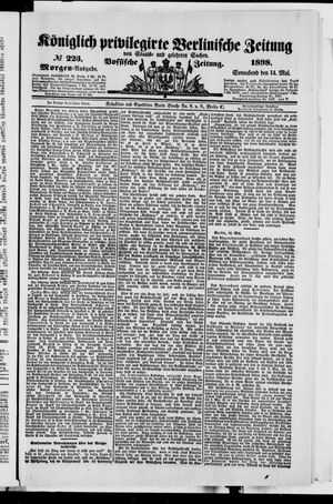 Königlich privilegirte Berlinische Zeitung von Staats- und gelehrten Sachen vom 14.05.1898
