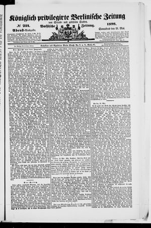 Königlich privilegirte Berlinische Zeitung von Staats- und gelehrten Sachen vom 21.05.1898