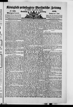 Königlich privilegirte Berlinische Zeitung von Staats- und gelehrten Sachen vom 07.06.1898