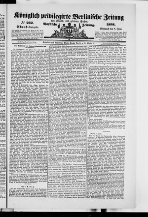 Königlich privilegirte Berlinische Zeitung von Staats- und gelehrten Sachen vom 08.06.1898