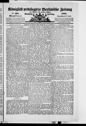 Königlich privilegirte Berlinische Zeitung von Staats- und gelehrten Sachen vom 09.06.1898
