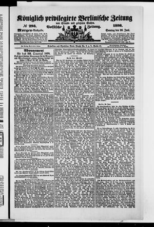 Königlich privilegirte Berlinische Zeitung von Staats- und gelehrten Sachen on Jun 26, 1898
