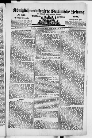 Königlich privilegirte Berlinische Zeitung von Staats- und gelehrten Sachen vom 01.07.1898