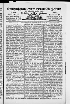Königlich privilegirte Berlinische Zeitung von Staats- und gelehrten Sachen on Jul 2, 1898