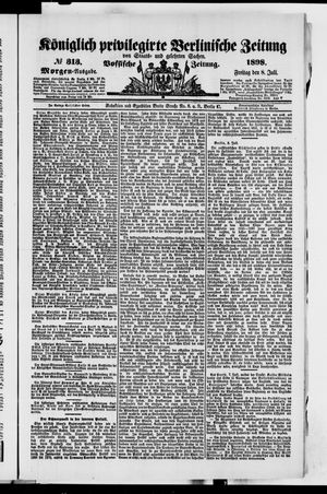 Königlich privilegirte Berlinische Zeitung von Staats- und gelehrten Sachen vom 08.07.1898
