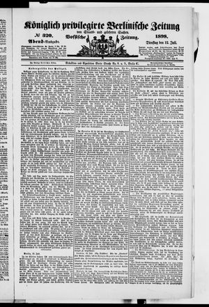 Königlich privilegirte Berlinische Zeitung von Staats- und gelehrten Sachen vom 12.07.1898