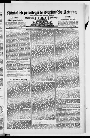Königlich privilegirte Berlinische Zeitung von Staats- und gelehrten Sachen on Jul 20, 1898