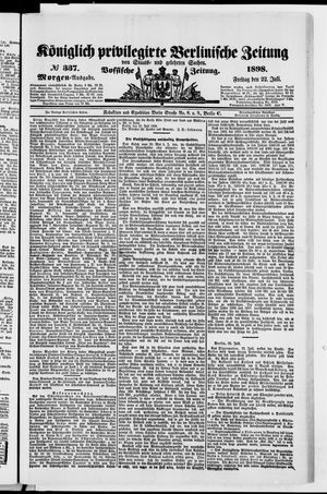 Königlich privilegirte Berlinische Zeitung von Staats- und gelehrten Sachen vom 22.07.1898