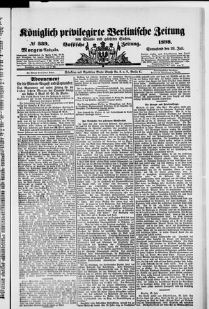 Königlich privilegirte Berlinische Zeitung von Staats- und gelehrten Sachen vom 23.07.1898