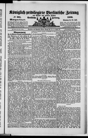 Königlich privilegirte Berlinische Zeitung von Staats- und gelehrten Sachen vom 24.07.1898