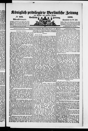 Königlich privilegirte Berlinische Zeitung von Staats- und gelehrten Sachen vom 30.07.1898
