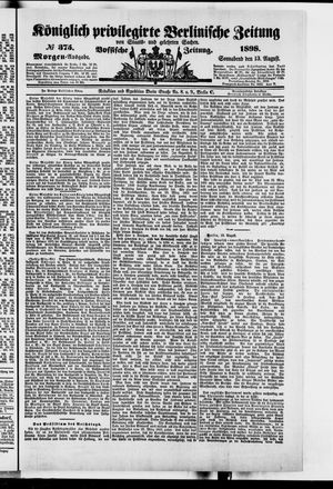 Königlich privilegirte Berlinische Zeitung von Staats- und gelehrten Sachen on Aug 13, 1898
