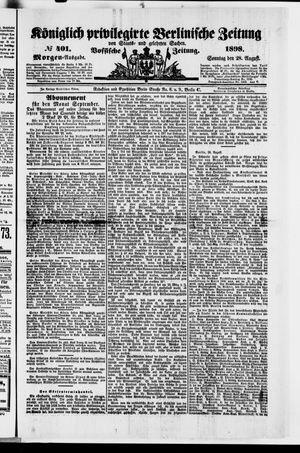 Königlich privilegirte Berlinische Zeitung von Staats- und gelehrten Sachen vom 28.08.1898