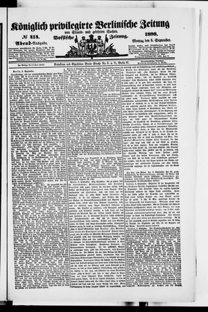Königlich privilegirte Berlinische Zeitung von Staats- und gelehrten Sachen vom 05.09.1898