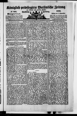 Königlich privilegirte Berlinische Zeitung von Staats- und gelehrten Sachen vom 09.09.1898