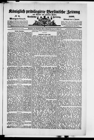 Königlich privilegirte Berlinische Zeitung von Staats- und gelehrten Sachen on Jan 4, 1899