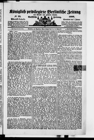 Königlich privilegirte Berlinische Zeitung von Staats- und gelehrten Sachen vom 07.01.1899