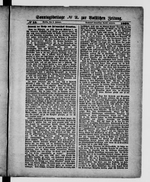 Königlich privilegirte Berlinische Zeitung von Staats- und gelehrten Sachen vom 08.01.1899