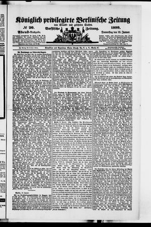 Königlich privilegirte Berlinische Zeitung von Staats- und gelehrten Sachen on Jan 12, 1899