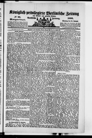 Königlich privilegirte Berlinische Zeitung von Staats- und gelehrten Sachen on Jan 15, 1899