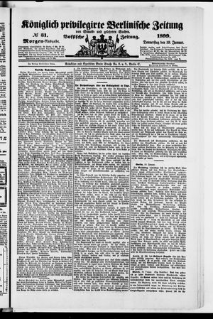 Königlich privilegirte Berlinische Zeitung von Staats- und gelehrten Sachen vom 19.01.1899