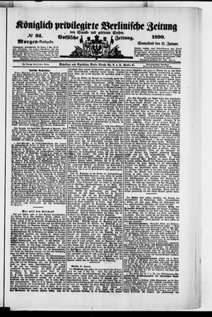 Königlich privilegirte Berlinische Zeitung von Staats- und gelehrten Sachen vom 21.01.1899