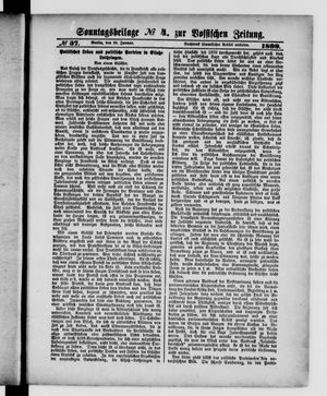 Königlich privilegirte Berlinische Zeitung von Staats- und gelehrten Sachen on Jan 22, 1899