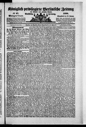 Königlich privilegirte Berlinische Zeitung von Staats- und gelehrten Sachen vom 28.01.1899