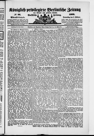 Königlich privilegirte Berlinische Zeitung von Staats- und gelehrten Sachen vom 02.02.1899
