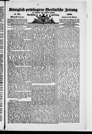 Königlich privilegirte Berlinische Zeitung von Staats- und gelehrten Sachen vom 24.02.1899