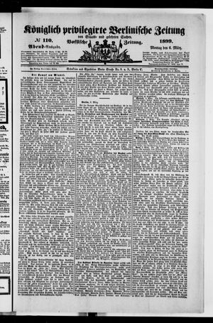 Königlich privilegirte Berlinische Zeitung von Staats- und gelehrten Sachen vom 06.03.1899