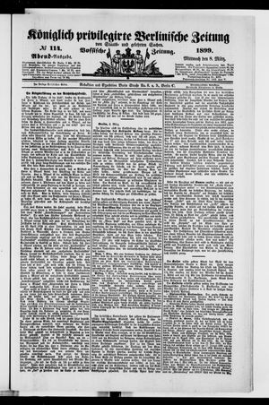 Königlich privilegirte Berlinische Zeitung von Staats- und gelehrten Sachen vom 08.03.1899