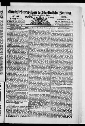 Königlich privilegirte Berlinische Zeitung von Staats- und gelehrten Sachen vom 20.03.1899