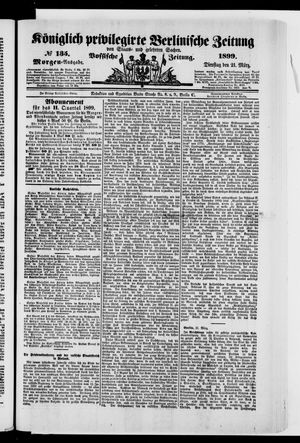 Königlich privilegirte Berlinische Zeitung von Staats- und gelehrten Sachen on Mar 21, 1899