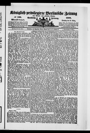 Königlich privilegirte Berlinische Zeitung von Staats- und gelehrten Sachen vom 21.03.1899