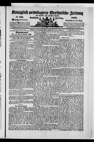 Königlich privilegirte Berlinische Zeitung von Staats- und gelehrten Sachen on Mar 23, 1899