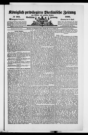 Königlich privilegirte Berlinische Zeitung von Staats- und gelehrten Sachen vom 09.04.1899