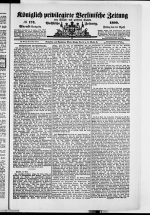 Königlich privilegirte Berlinische Zeitung von Staats- und gelehrten Sachen on Apr 14, 1899