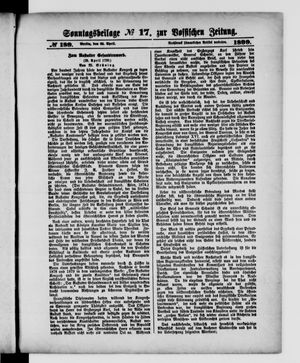 Königlich privilegirte Berlinische Zeitung von Staats- und gelehrten Sachen vom 23.04.1899