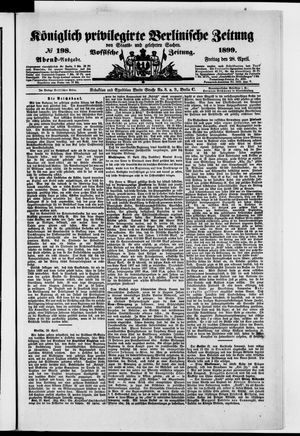 Königlich privilegirte Berlinische Zeitung von Staats- und gelehrten Sachen vom 28.04.1899