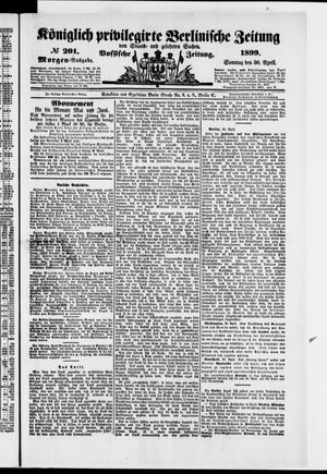 Königlich privilegirte Berlinische Zeitung von Staats- und gelehrten Sachen vom 30.04.1899