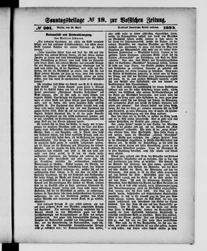 Königlich privilegirte Berlinische Zeitung von Staats- und gelehrten Sachen on Apr 30, 1899