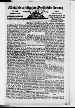 Königlich privilegirte Berlinische Zeitung von Staats- und gelehrten Sachen on May 1, 1899