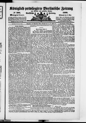 Königlich privilegirte Berlinische Zeitung von Staats- und gelehrten Sachen vom 03.05.1899