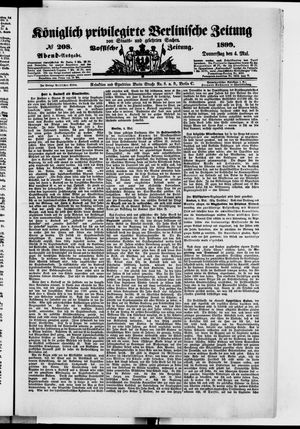 Königlich privilegirte Berlinische Zeitung von Staats- und gelehrten Sachen on May 4, 1899