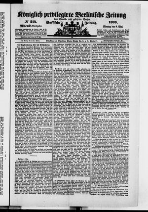 Königlich privilegirte Berlinische Zeitung von Staats- und gelehrten Sachen on May 8, 1899