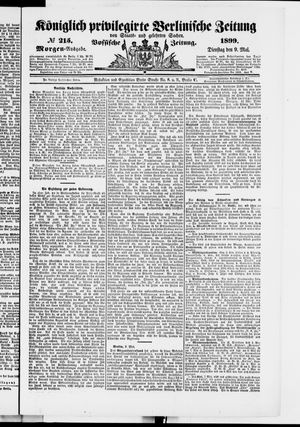 Königlich privilegirte Berlinische Zeitung von Staats- und gelehrten Sachen vom 09.05.1899