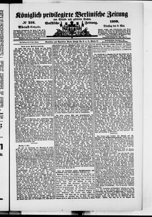 Königlich privilegirte Berlinische Zeitung von Staats- und gelehrten Sachen vom 09.05.1899